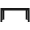 vidaXL Mesa de jantar 160x80x76 cm contraplacado preto