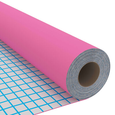 vidaXL Autocolante para móveis 500x90 cm PVC rosa brilhante