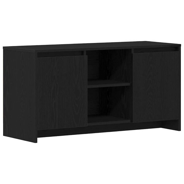 vidaXL Gabinete para TV Carvalho Preto 102 x 37,5 x 52,5 cm