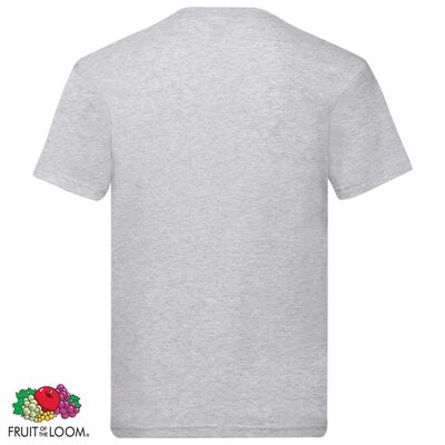 Fruit of the Loom T-shirts originais 5 pcs algodão XL cinzento