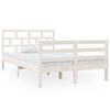 vidaXL Estrutura de cama 120x200 cm madeira de pinho maci&ccedil;a branco