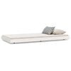 vidaXL Cama sem colch&atilde;o 90x190 cm madeira de pinho maci&ccedil;a branco