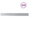 vidaXL Bordas de relvado 50 unid 10x103 cm a&ccedil;o galvanizado