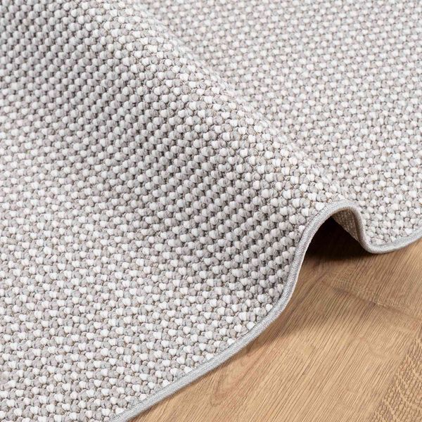 vidaXL Tapetes de &aacute;rea LUGO Creme e Cinza 200 x 80 cm Poli&eacute;ster