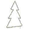 vidaXL Luzes de Natal silhueta da &aacute;rvore Natal 115 LEDs branco quente
