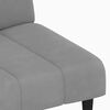 vidaXL Sof&aacute;-cama de 2 lugares veludo cinzento-claro
