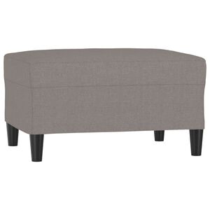 vidaXL Apoio de p&eacute;s 70x55x41 cm tecido cinza-acastanhado