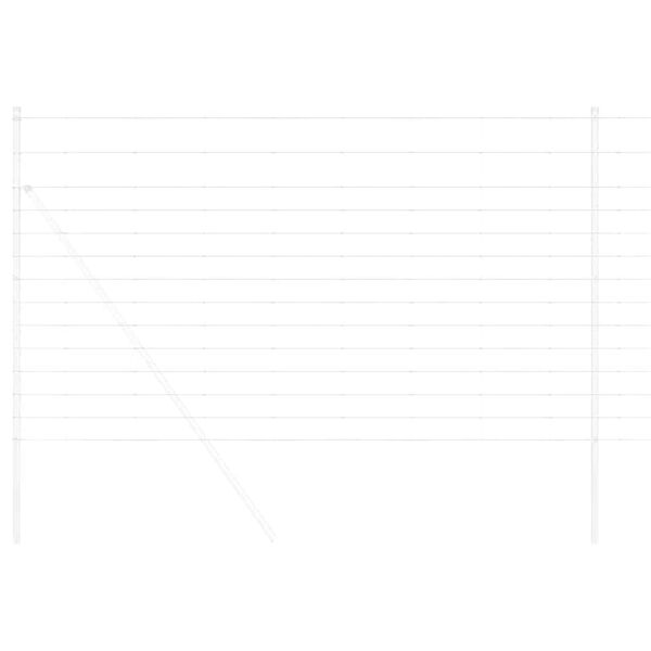 vidaXL Cerca de campo Prateado 25 x 1.4 m Aço galvanizado