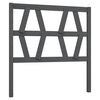 vidaXL Cabeceira de cama 106x4x100 cm pinho maci&ccedil;o cinzento