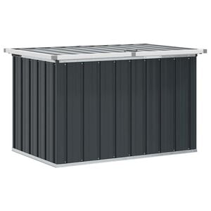 vidaXL Caixa de arruma&ccedil;&atilde;o para jardim 109x67x65 cm antracite