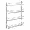 Metaltex Estante de parede p/ especiarias c/ 4 n&iacute;veis Pepito prateado