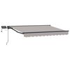 vidaXL Estrutura de Toldo Manual com LEDs 3,5 x 2,5 m