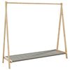 vidaXL Roupeiro com prateleiras 106x34x102 cm bambu