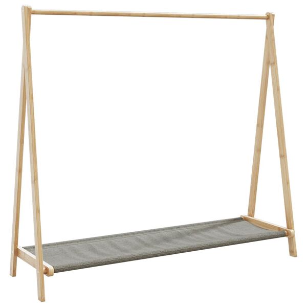 vidaXL Roupeiro com prateleiras 106x34x102 cm bambu