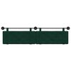 vidaXL Cabeceira Suspensa Verde Escuro 210 x 55 x 5 cm Veludo