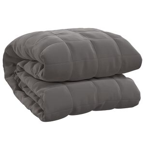 vidaXL Manta pesada 5 kg 120x180 cm tecido cinza
