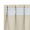 vidaXL Cortinas opacas 2 pcs Creme 140 x 225 cm Veludo
