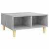 vidaXL Mesa de centro 60x60x30 cm derivados de madeira cinza cimento