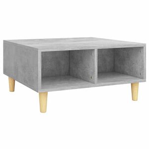 vidaXL Mesa de centro 60x60x30 cm derivados de madeira cinza cimento