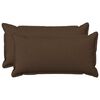 vidaXL Capa almofada 2 pcs HOUTEN Castanho 40 x 70 cm Linho Sint&eacute;tico