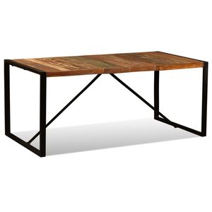 vidaXL Mesa de jantar madeira reciclada maci&ccedil;a 180 cm