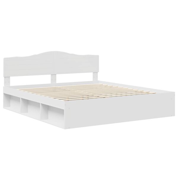 vidaXL Estrutura da Cama com cabeceira Branco 180 x 200 cm
