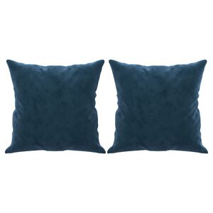 vidaXL Almofadas decorativas 2 pcs 40x40 cm veludo azul