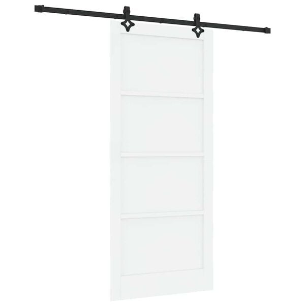 vidaXL Porta Deslizante ORKDAL Branco 93 x 211 cm