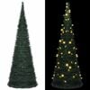 vidaXL &Aacute;rvore Natal pop-up artificial pr&eacute;-iluminada 180 cm verde