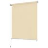 vidaXL Estore de rolo para exterior PEAD 80x230 cm cor creme