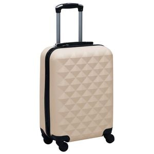 vidaXL Tr&oacute;lei em estojo r&iacute;gido ABS dourado