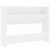 vidaXL Sapateiras de parede 2 pcs 80x18x60 cm contraplacado branco