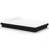 vidaXL Estrutura de cama 120x200 cm madeira maci&ccedil;a preto
