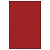 vidaXL Tapete de Entrada Vermelho e Preto 120 x 180 cm 100% Poliamida