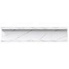 vidaXL Prateleira de Parede 2 pcs M&aacute;rmore Branco 40 x 9 x 3 cm