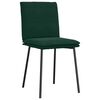 vidaXL Cadeiras de jantar 6 pcs veludo verde-escuro