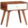 vidaXL Mesa de apoio 45x30x45 cm madeira de ac&aacute;cia maci&ccedil;a