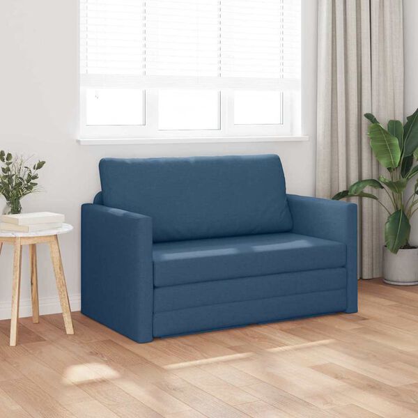 vidaXL Sof&aacute;-Cama 110cm Azul tecido
