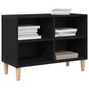 vidaXL Gabinete para TV Carvalho Preto 69,5 x 30 x 50 cm