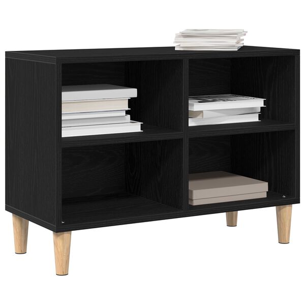 vidaXL Gabinete para TV Carvalho Preto 69,5 x 30 x 50 cm