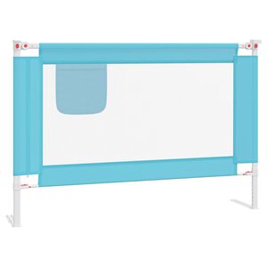 vidaXL Barra de seguran&ccedil;a p/ cama infantil tecido 100x25 cm azul