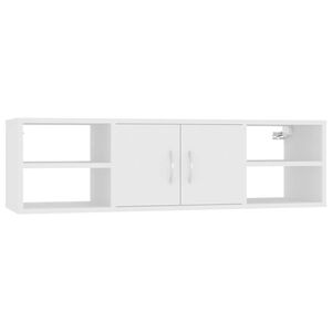 vidaXL Estante de parede 102x30x29 cm derivados de madeira branco
