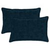 vidaXL Capa almofada 2 unid. HOUTEN Azul Marinho 30 x 50 cm