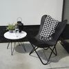 Lesli Living Cadeira borboleta Buffalo 75x75x87 cm preto