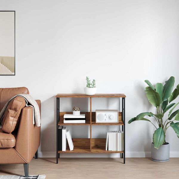 vidaXL Estante Madeira Antiga 82 x 32 x 79 cm Madeira processada