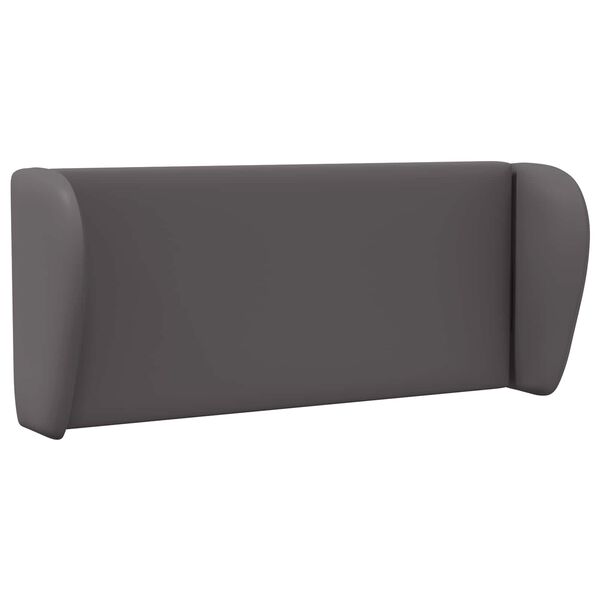 vidaXL Orelha de Cabeceira Cinza Escuro 40 x 23 x 6 cm PVC