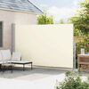 vidaXL Toldo lateral retr&aacute;til para p&aacute;tio 220x500 cm cor creme