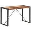 vidaXL Mesa de jantar 120x60x75 cm madeira maci&ccedil;a