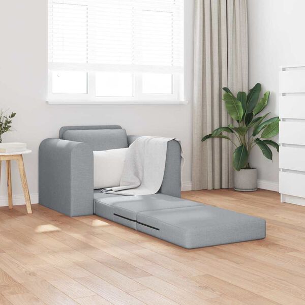 vidaXL Sofá-Cama Cinzento-claro 98 x 71 x 83 cm tecido
