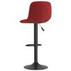 vidaXL Bancos de bar 2 pcs veludo vermelho tinto